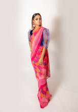 Load image into Gallery viewer, Squares Multi Coloured - Semi Stitched Saree