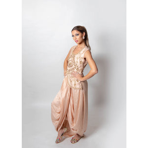 Peach dhoti