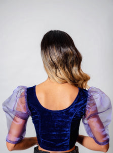 Velvet Blouse - Purple