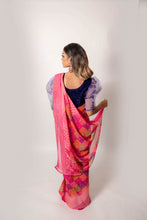 Load image into Gallery viewer, Squares Multi Coloured - Semi Stitched Saree