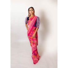 Load image into Gallery viewer, Squares Multi Coloured - Semi Stitched Saree